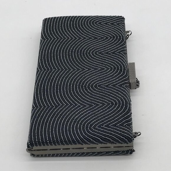 Sondra Roberts Black Beaded Box Clutch - Picture 4 of 10